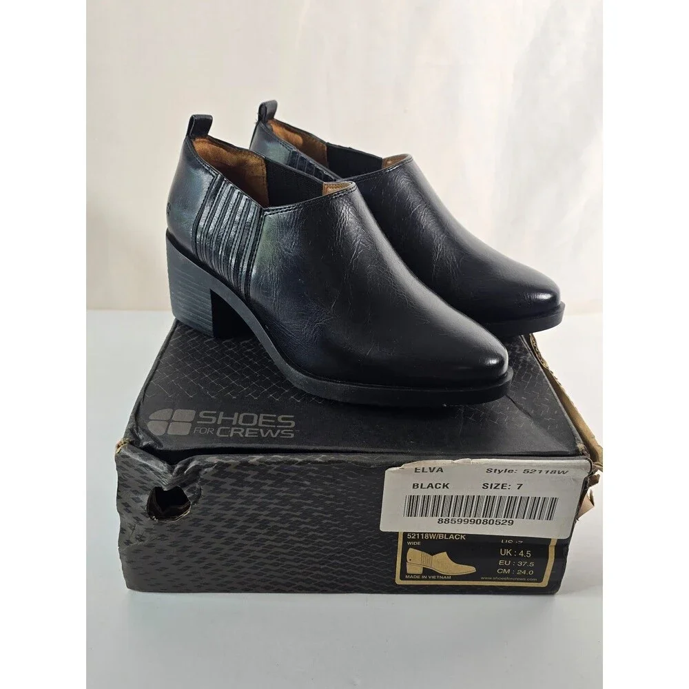 Shoes for Crews Elva women’s black non-slip dress work boots